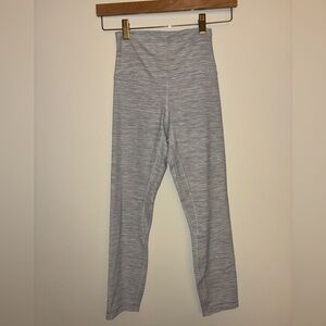 Lululemon Athletica Striped Gray Leggings